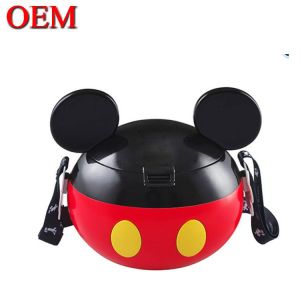 cartoon character Plastic PP cartoon Shaped lion Popcorn Containers with Lid for