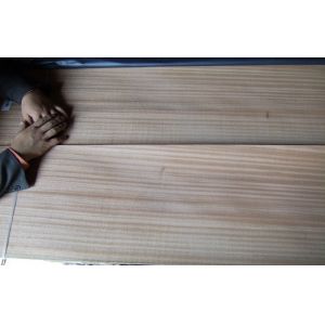 Sapelli Dyeing Sliced Veneer 0.5mm Thickness With Sliced Cut Technics