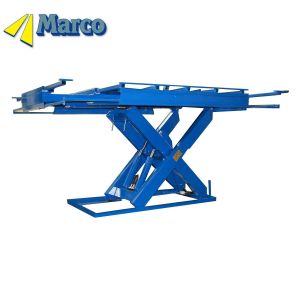Cheap Stationary Running Mode Marco Vertical Hydraulic Scissor Lift Table with Extendable Platform Close Height 885mm for sale