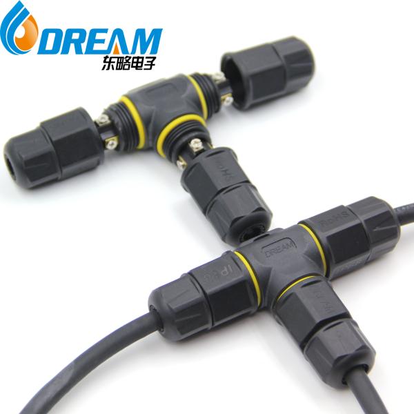 DREAM START 3 Way Ip68 Waterproof Electrical Junction Box 4pin Junction Box 3