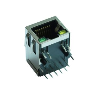 2.5G Base -T Single Port RJ45 Ethernet Jack With LEDs 8 Pin ARJM11A3-805-KK-ER2