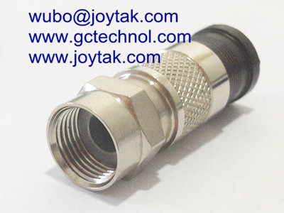 F Compression Connector F Male coaxial connector Waterproof for RG59 Coaxial Cable