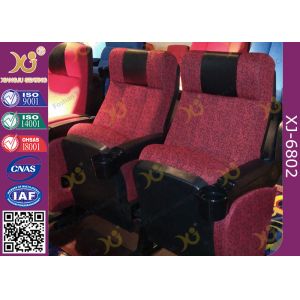 Cheap ISO Certification Padding Armrest Folding Theater Seats With Flame Retardant Fabric for sale