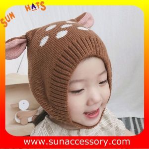 AK17022 Sun Accessory customized wholesale baby kids knitted beanie caps and