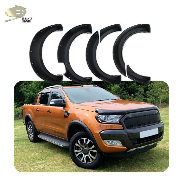 Quality 2.2mm Thickness Wheel Fender Flares For Ford Ranger T7 2015-2017 wholesale