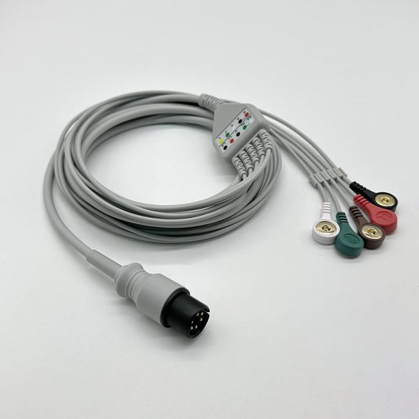General GE Marquette 5 Leadwires ECG Cable With Snap 6pins