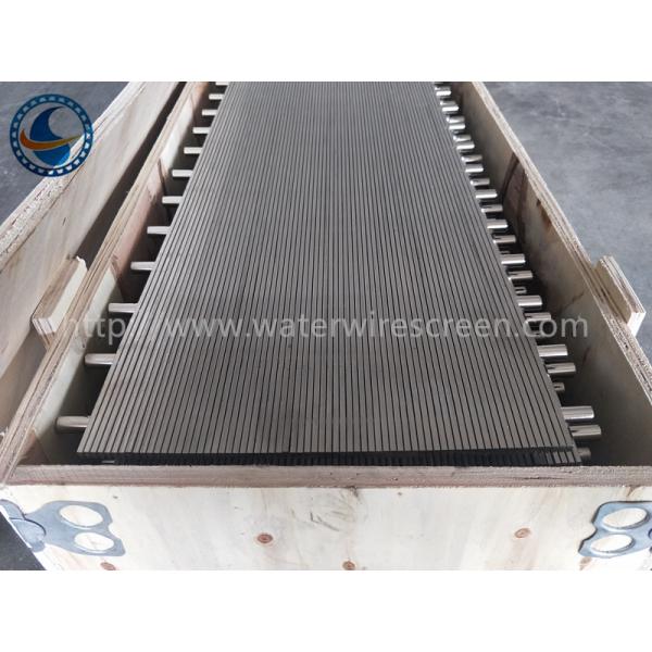0.5mm Slot Sus304 Flat Johnson Screens With Round Support Bar