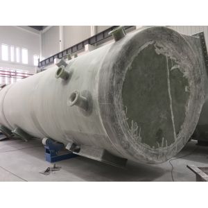Cheap 1600mm Antiseptic Frp Water Treatment Tank Cross Wound Cylindrical 11m3 for sale
