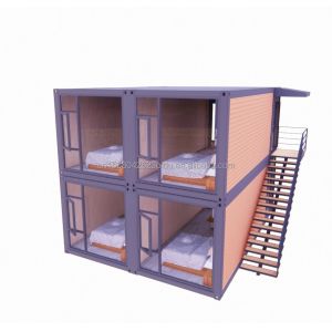 Hotel 2 Floor Luxury Boxable Extendable Container House with Customized Color
