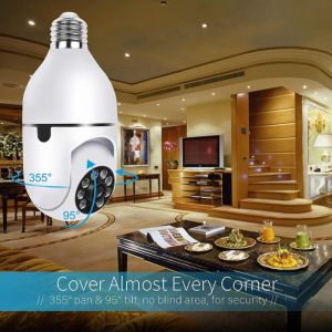 Tuya Wifi 3mp Bulb IP Camera Full HD Smart Home Security Wireless Camera With