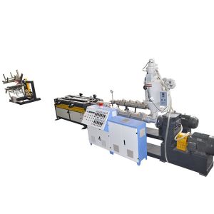 PP PE DWC Corrugated Pipe Making Machine Air Cooling Plastic Pipe Extruder