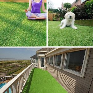 Home Garden Turf Landscaping Mat Artificial Carpet Grass Rug Outdoor Artificial