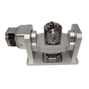 CNC Rotary 4th A Axis C Axis Dividing Index Head Harmonic Gearbox With Chuck