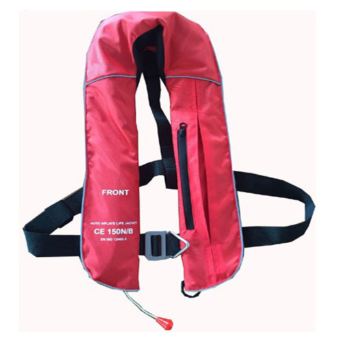 Quality Single Chamber Auto Inflate Life Vest 150N Buoyancy CCS Certificate wholesale