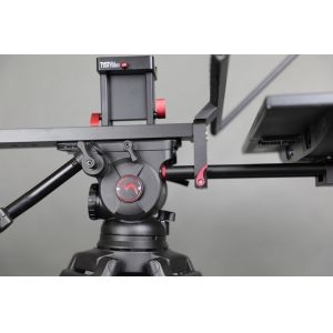 24 inch Studio Teleprompter with 300 Nit Monitor Brightness and Wire Remote
