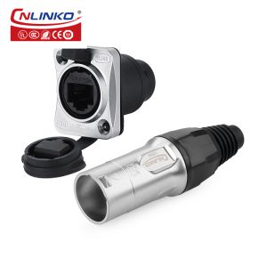 CNLINKO Newest YT-RJ45 Waterproof PCB RJ45 Connector Cat5 Panel Socket Connector