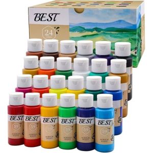 24 Colors 59ml Art Craft Paint Set For Canvas Rocks Wood Fabric And Ceramic