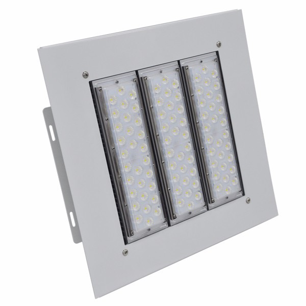 IP66 IK10 Led Gas Station Canopy Lights 160lm/w Recessed Installation High