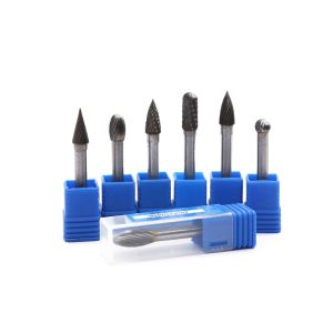Carbide Burrs 6mm 1/4" Shank Diameter Sf-5 Sf-3 Sf-2 Sf-1steel Rotary Burr Set