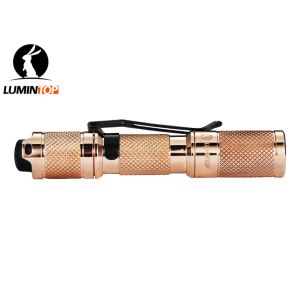 Cheap EDC Lumintop Copper Tool AAA Flashlight , Mini LED Powerful Pocket Torch for sale