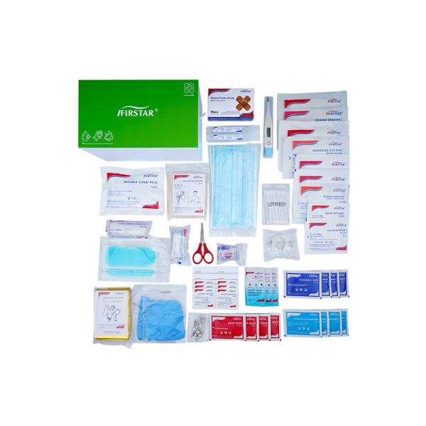 Soft Touch Surface Paper Box Workplace First Aid Kit For Home School Custom Logo