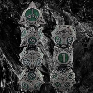 Retro Copper Meteor Hammer Metal Dice Dragon And Dungeon DND RPG D20