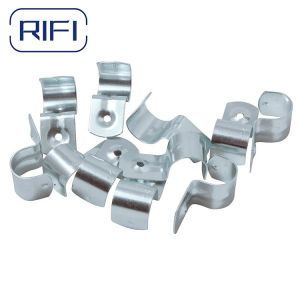 EMT Conduit Fittings Galvanized Saddle Clamp 2 Hole Strap EMT Conduit Strap
