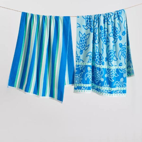 Performance Two Person Beach Towel with Quick-Dry Technology, Dual Texture