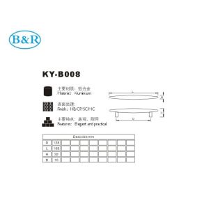 Chrome Aluminum Cabinet Handle B008 / Aluminum Pull Handles Customized