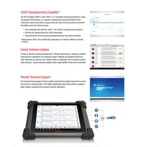 Autel Maxisys MS908 Automotive Diagnostic Scanner Tool Connected MaxiFlash Elite