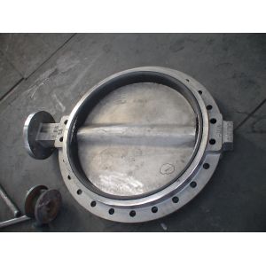 Large Double Flanged Butterfly Valve / Water Butterfly Control Valve