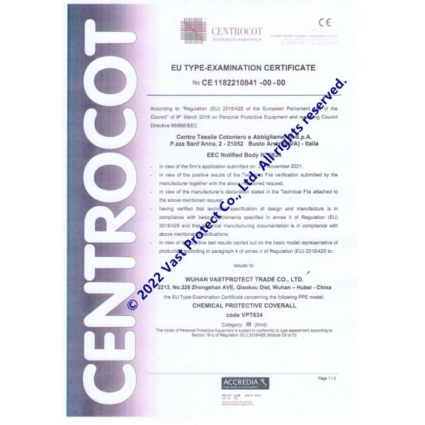 CE Type 5 6 Disposable Hooded Coveralls Durable Waterproof Suit For Customized Request