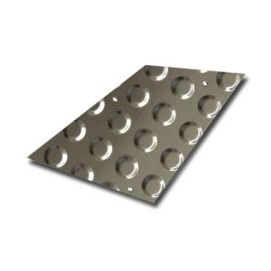 2b Finish Stainless Steel Checker Sheet With Flat Round Projections