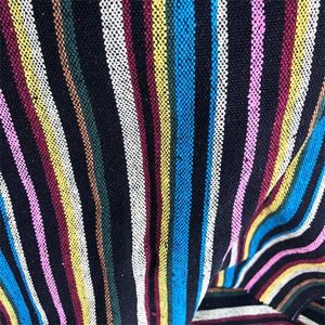 Loose Clothes Jacquard Woven Fabric 7s 340gsm Free Stripe Pattern Fabric