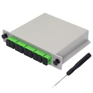 Cheap 1x8 SC APC Fiber Optical cassette Plc Splitter In Fiber Optic Box for sale