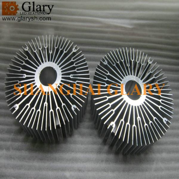 Quality GLR-HS-2425 240mm high power led bay light heatsink, round extruded cooler wholesale