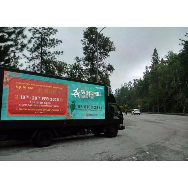 2R1G1B PH12 led screen billboard truck Mounted Installation , led display