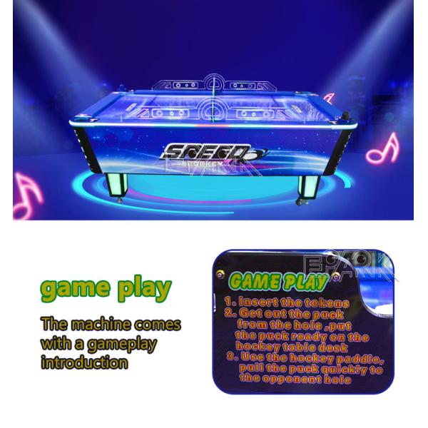 Indoor Amusement Arcade Game machine Coin Operated Luxury Hockey Table for kid/adult