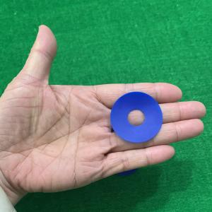 China 38 X 15 X 0.8mm Flat Rubber Sucker Blue Color Standard Sizes Shapes on sale