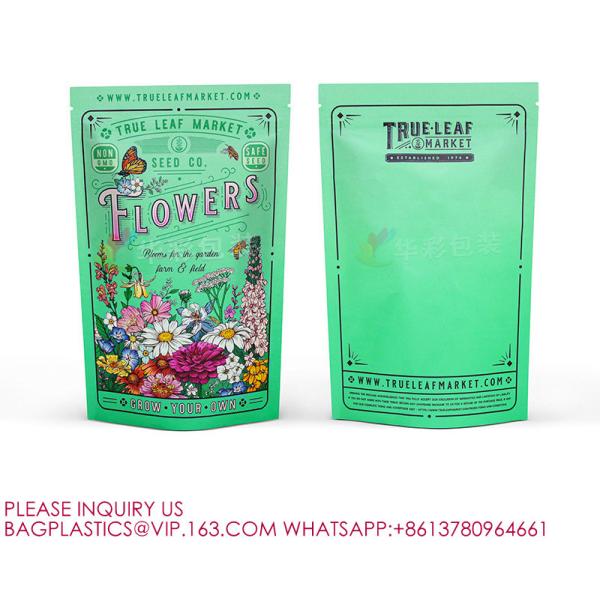 Quality Custom Printed Logo Biodegradable Edible Packaging Smell Proof Resealable Stand Up Bags wholesale