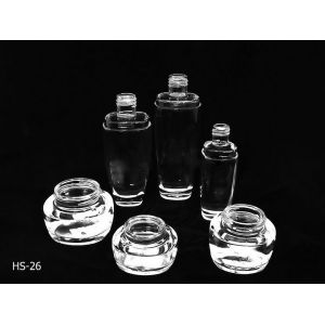 China Custom Essence Oil Skin Care Cosmetic Glass Bottles And Jars on sale
