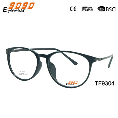 Quality Oval fashionable frame made of TR90 optical frames ,suitable for men and women wholesale