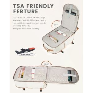 Flight Approved Carry On Perfect for College Hiking Overnight Travel Bag with 17