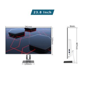 23.8 Inch 1920x1080 HD All In One PC Computer Core I3 I5 I7 With Camera