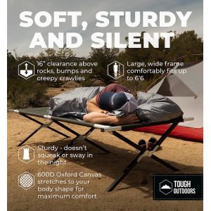 Folding Camping Cot, Portable Foldable ornaments Cot, Canvas Sleeping Bed,