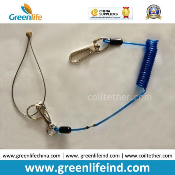 Quality Spring String Wire Coiled Tool Lnayard Rope String Blue wholesale
