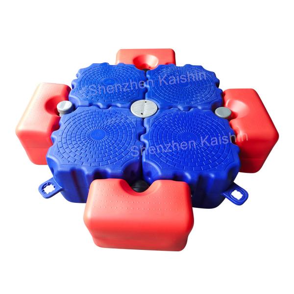 Quality Orange/Blue/Grey Floating Cube Floating Walkway Bridge Marina Modular Pontoon With 350kg/Sqm Load Capacity wholesale