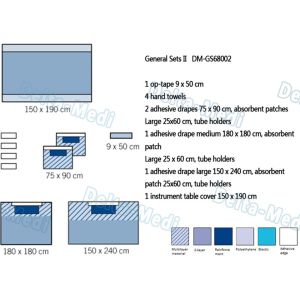 China Universal surgical packs, General Medical Sterile Packs Low Linting With Reinforced Adhesive on sale