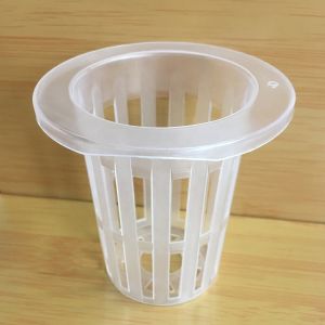 Clear 2 Inch Hydroponic System Plastic Mesh Basket Nursery Net Pot For NFT Plant