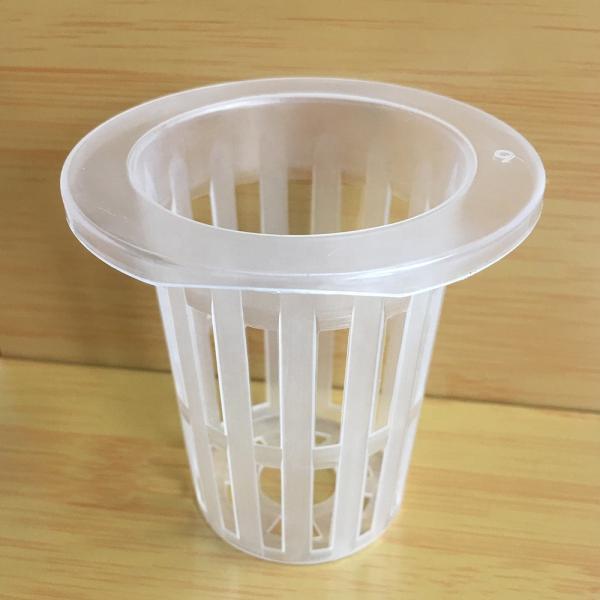 Clear 2 Inch Hydroponic System Plastic Mesh Basket Nursery Net Pot For NFT Plant